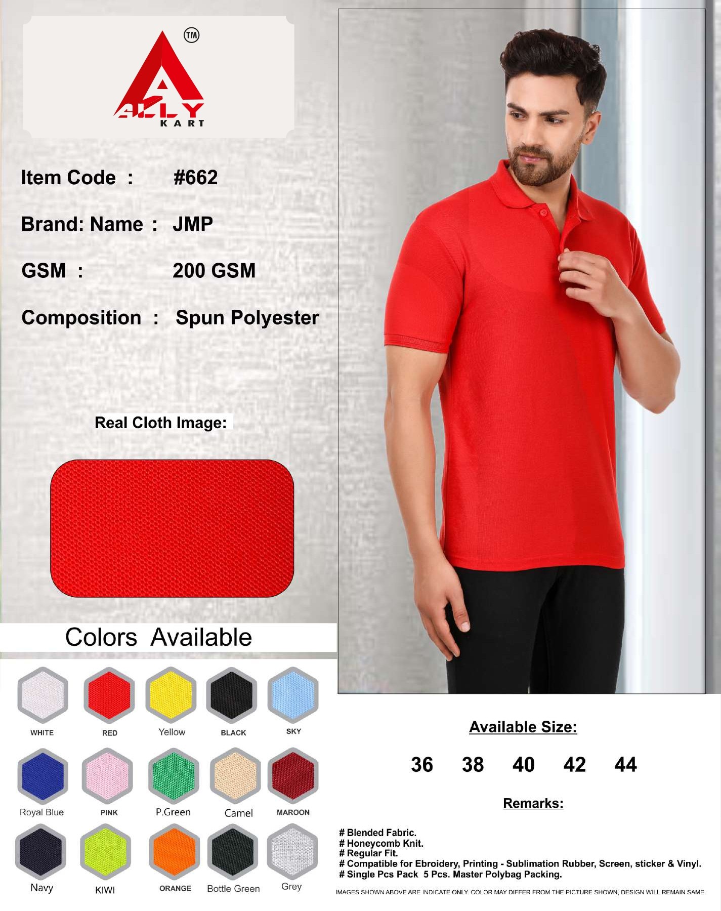 Ally Men's Regular Fit Polos